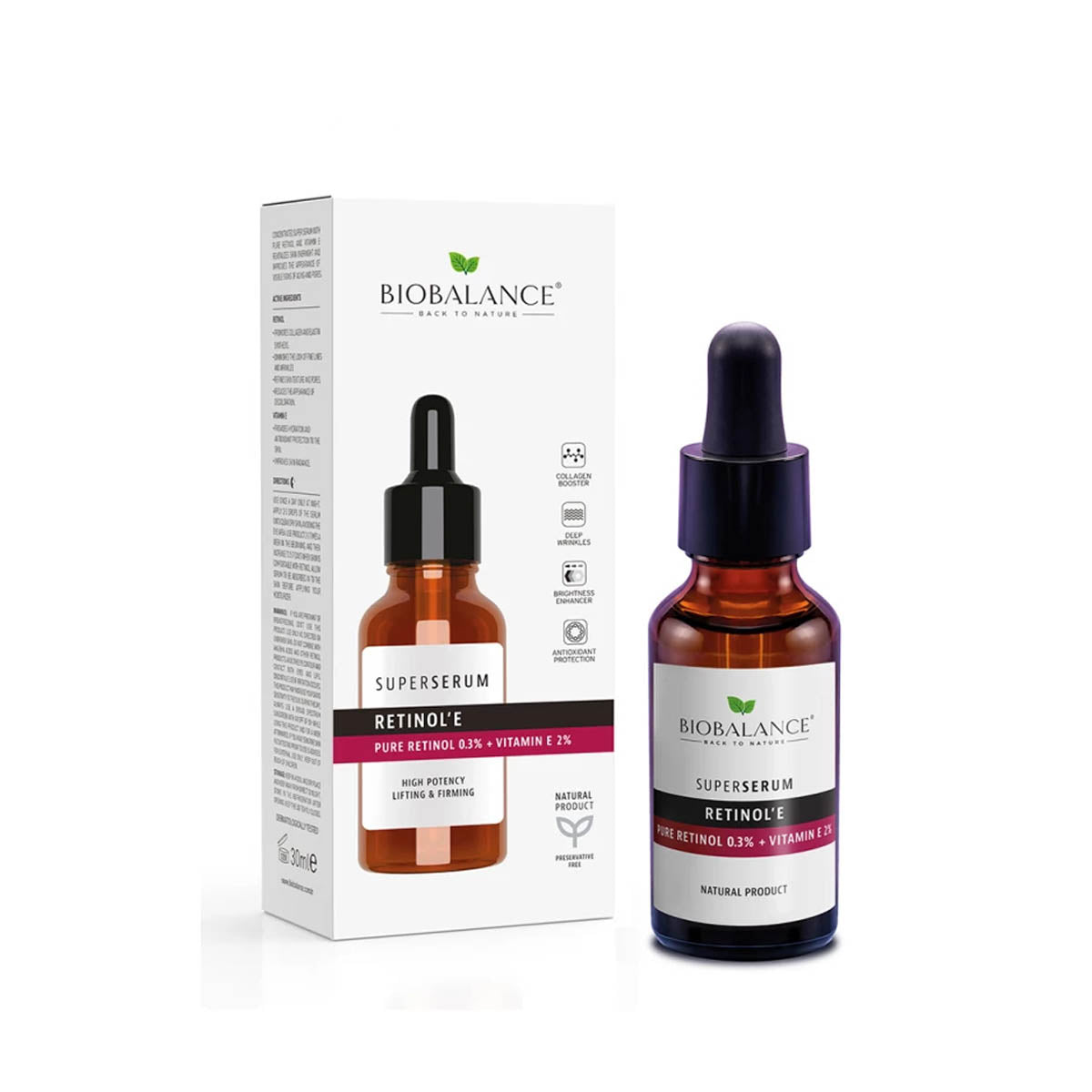 Bio Balance Pure Retinol 0.3% + Vitamin E 2% Super Serum 30ml